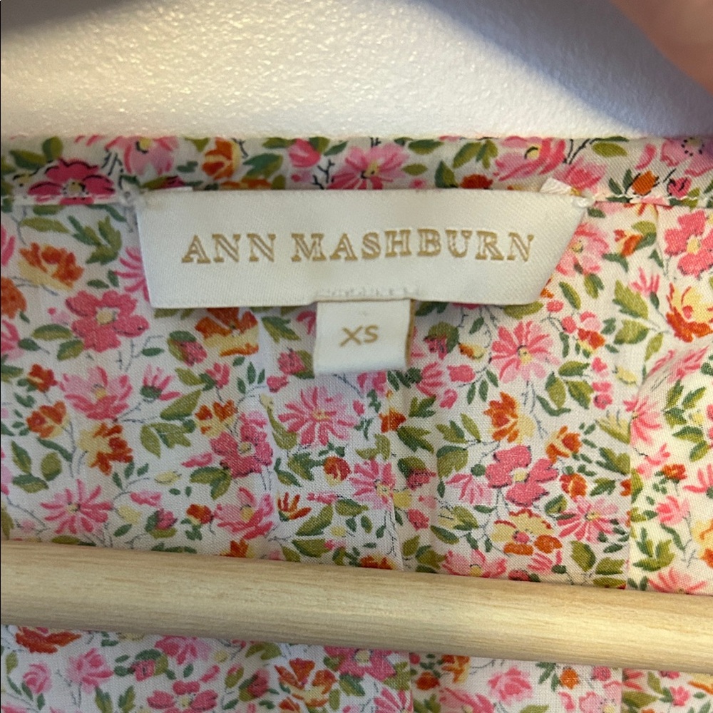 ANN MASHBURN Liberty of London Floral Pink Blouse - Picture 2 of 8